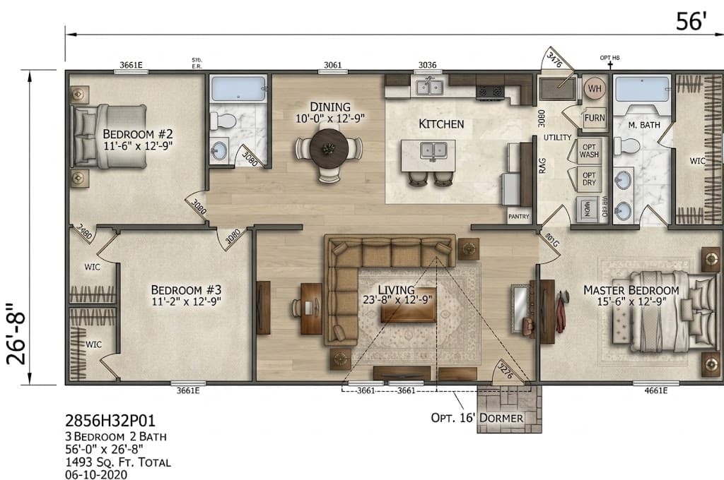 The Crown floor plan